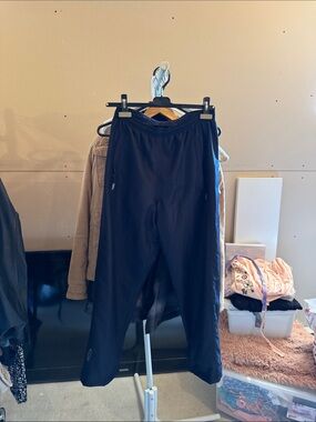 Women's Black Track Joggers with Elastic Waist